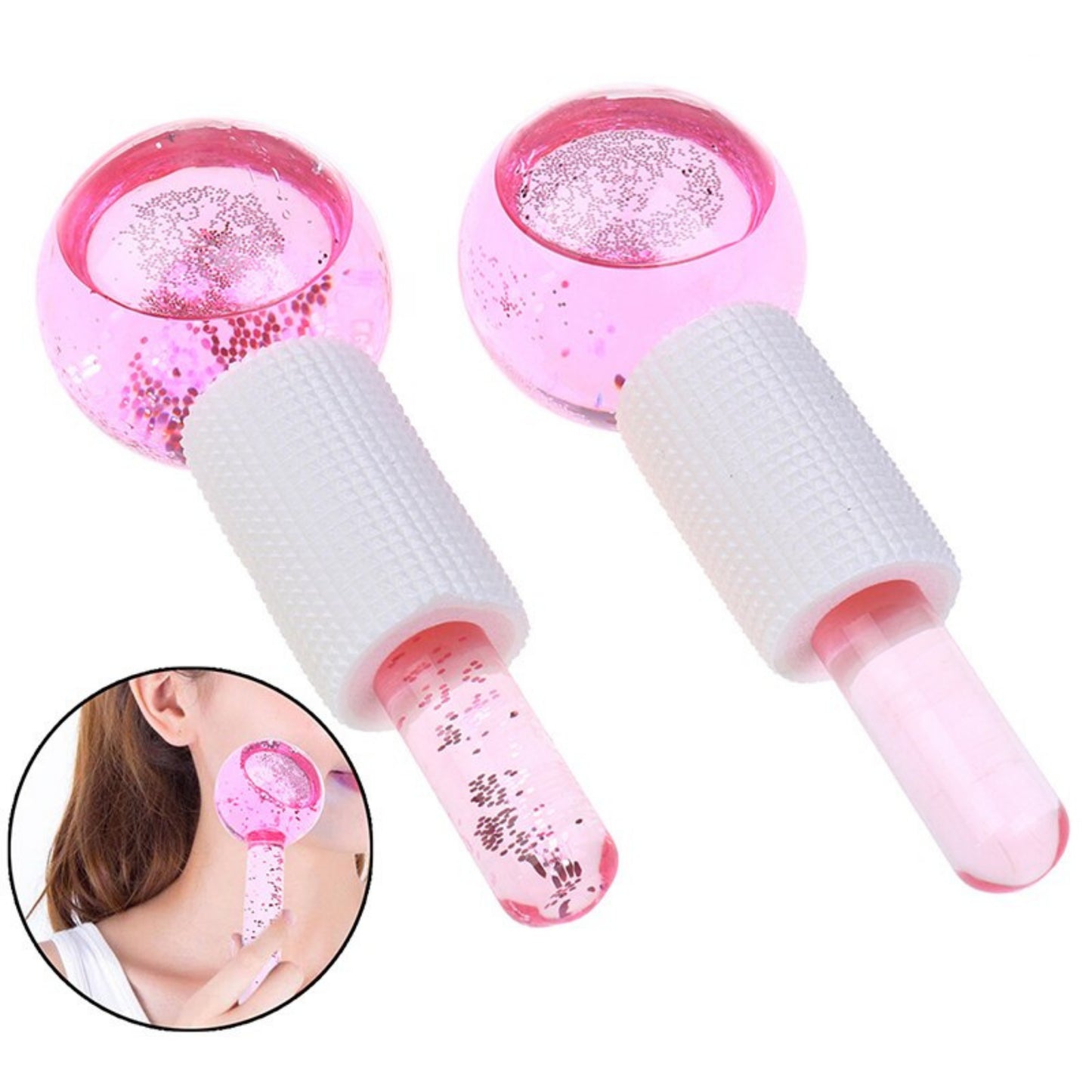 Glow Globes ice globes cooling cryotherapy facial massager
